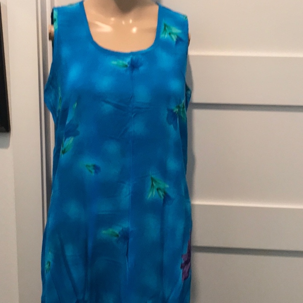 Blue, Purple & GreenSwim Coverup/Dress